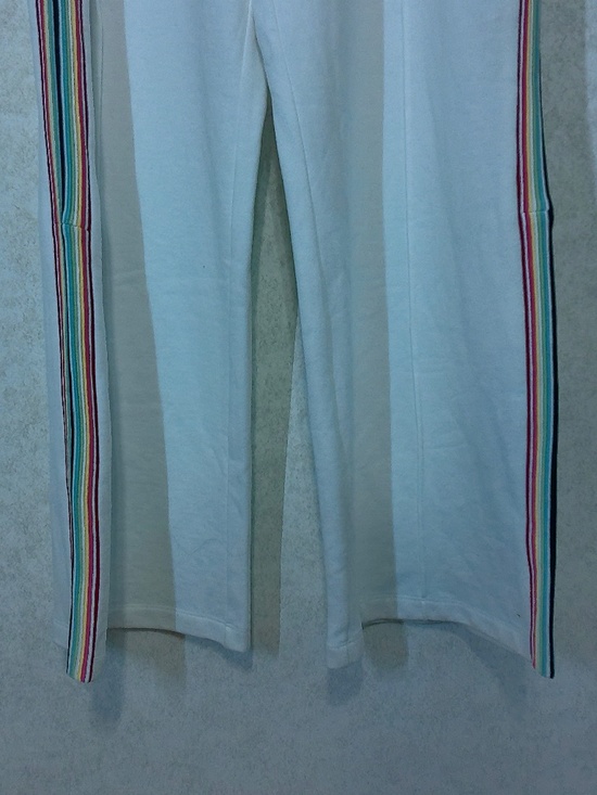 NWT 525 America Born in Brooklyn Bleach White Multi Mid Weight Trousers Size L - Picture 9 of 11